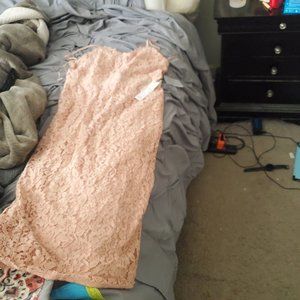 Peach midi dress brand new